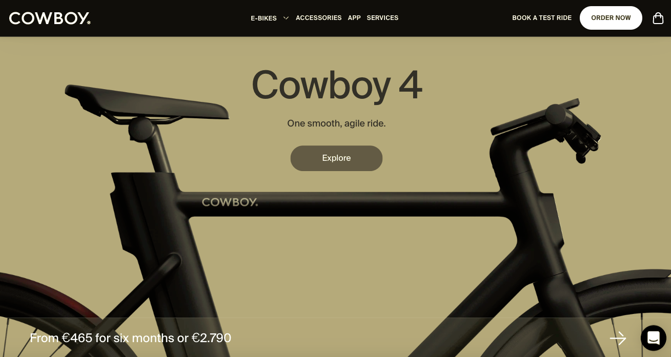 Cowboy - Electric Bike for Urban Riders (United States) | BRIK