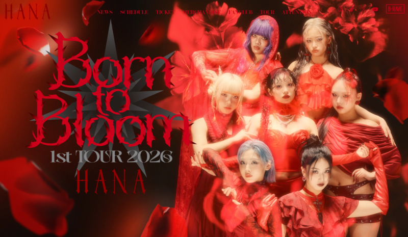 HANA 1st TOUR 2026 “Born to Bloom” 追加公演 | BRIK GALLERY - 国内